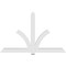 Ekena Millwork Redmond Architectural Grade PVC Gable Bracket, 96"W x 60"H x 4"D x 6"F, 15/12 Pitch GBP096X60X0406RED00 - alternate 2